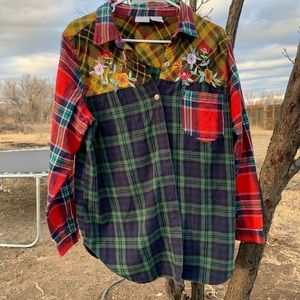 Gimmicks by BKE Multicolor Plaid Button Down Shirt